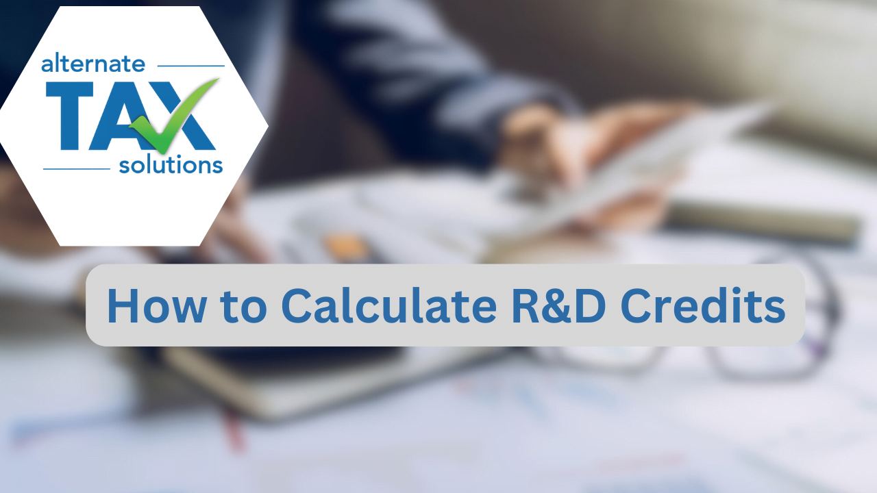 Graphic image reading How to Calculate R & D Credits