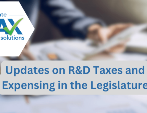 Updates on R&D Taxes and Expensing in Congress
